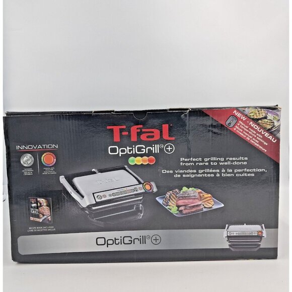 T-fal OptiGrill+ GC712D54 Smart Indoor Electric Grill Auto Sensor 1800W - Picture 11 of 12